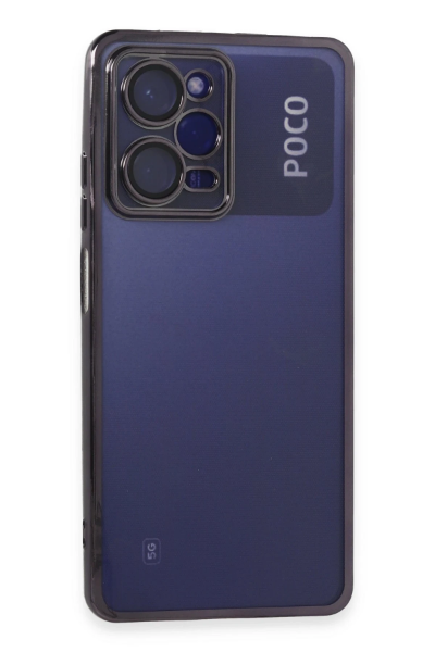 Newface Xiaomi Poco X5 Pro 5G Kılıf Razer Lensli Silikon - Mor resmi