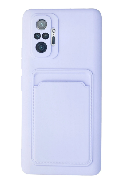 Newface Xiaomi Redmi Note 10 Pro Kılıf Kelvin Kartvizitli Silikon - Lila resmi