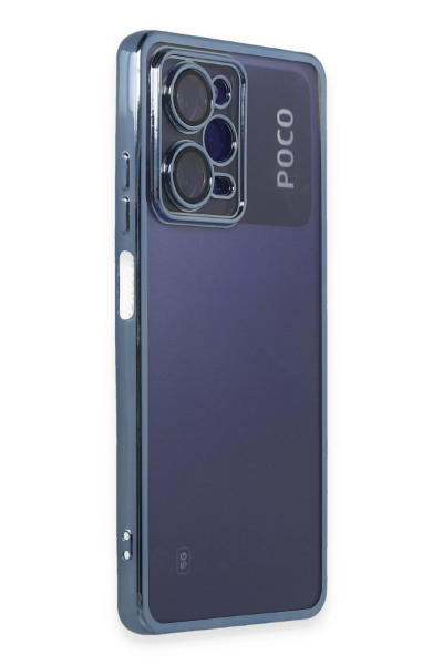 Newface Xiaomi Poco X5 Pro 5G Kılıf Razer Lensli Silikon - Açık Mavi resmi