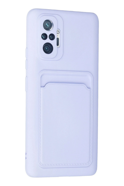 Newface Xiaomi Redmi Note 10 Pro Kılıf Kelvin Kartvizitli Silikon - Lila resmi