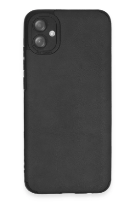 Newface Samsung Galaxy A04E Kılıf Loop Deri Silikon - Siyah resmi