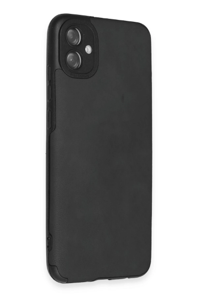 Newface Samsung Galaxy A04E Kılıf Loop Deri Silikon - Siyah resmi