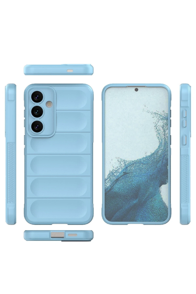 Newface Samsung Galaxy S24 Kılıf Optimum Silikon - Sky Blue resmi