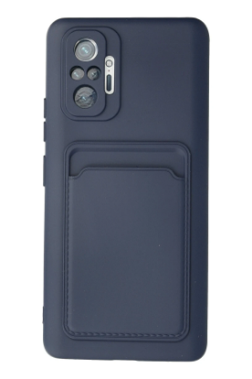 Newface Xiaomi Redmi Note 10 Pro Kılıf Kelvin Kartvizitli Silikon - Lacivert resmi