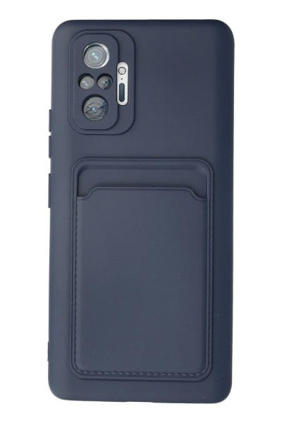 Newface Xiaomi Redmi Note 10 Pro Kılıf Kelvin Kartvizitli Silikon - Lacivert resmi