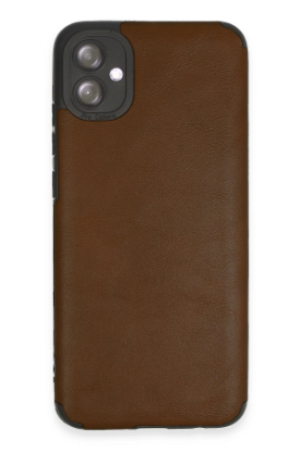 Newface Samsung Galaxy A04E Kılıf Loop Deri Silikon - Kahverengi resmi