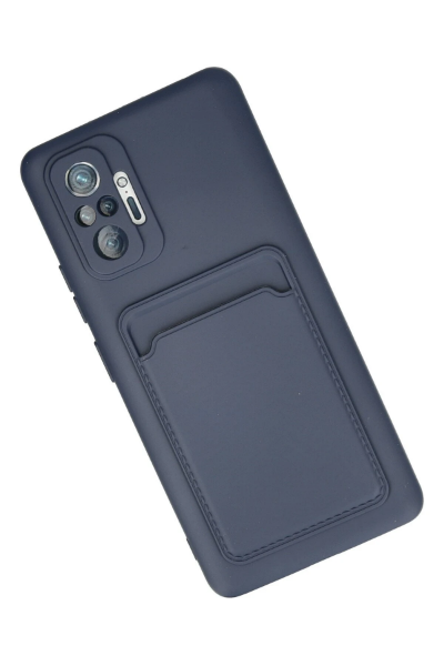 Newface Xiaomi Redmi Note 10 Pro Kılıf Kelvin Kartvizitli Silikon - Lacivert resmi