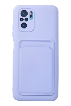 Newface Xiaomi Redmi Note 10S Kılıf Kelvin Kartvizitli Silikon - Lila resmi