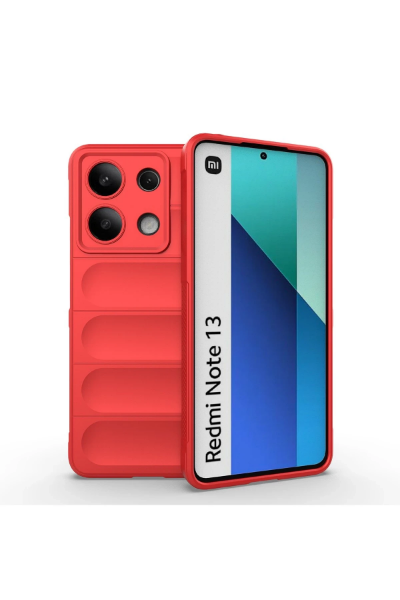 Newface Xiaomi Redmi Note 13 4G Kılıf Optimum Silikon - Kırmızı resmi