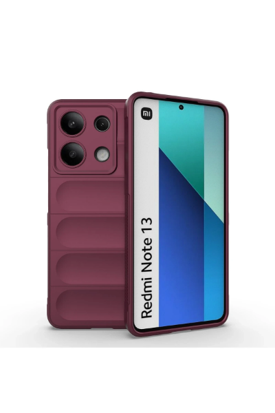 Newface Xiaomi Redmi Note 13 4G Kılıf Optimum Silikon - Bordo resmi
