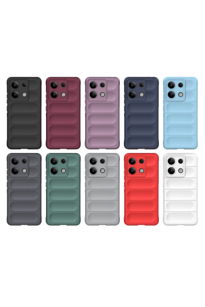 Newface Xiaomi Redmi Note 13 4G Kılıf Optimum Silikon - Bordo resmi
