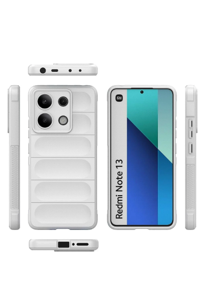 Newface Xiaomi Redmi Note 13 4G Kılıf Optimum Silikon - Krem resmi
