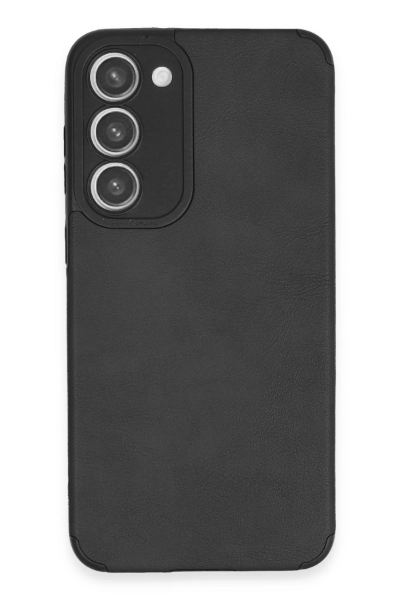 Newface Samsung Galaxy S23 Kılıf Loop Deri Silikon - Siyah resmi