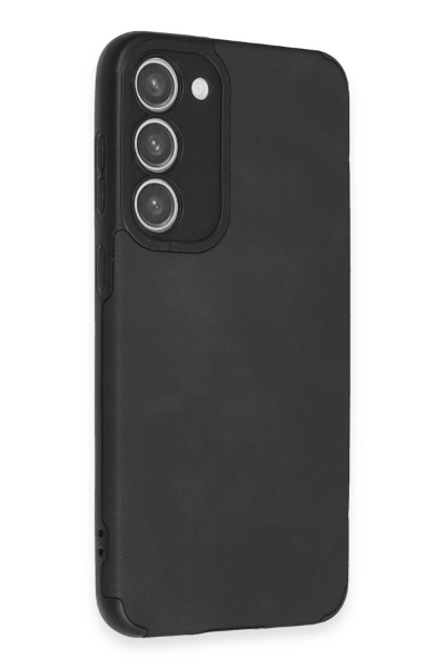 Newface Samsung Galaxy S23 Kılıf Loop Deri Silikon - Siyah resmi