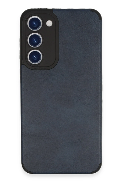 Newface Samsung Galaxy S23 Plus Kılıf Loop Deri Silikon - Lacivert resmi