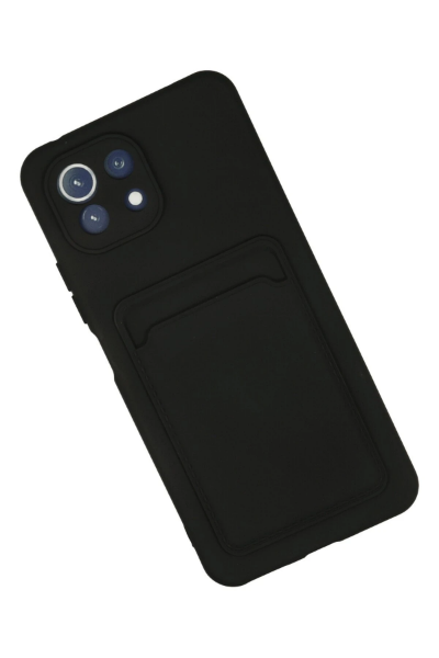 Newface Xiaomi Mi 11 Kılıf Kelvin Kartvizitli Silikon - Siyah resmi