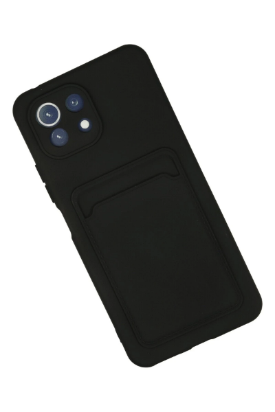 Newface Xiaomi Mİ 11 Lite Kılıf Kelvin Kartvizitli Silikon - Siyah resmi