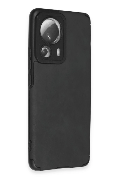 Newface Xiaomi Mi 13 Lite Kılıf Loop Deri Silikon - Siyah resmi