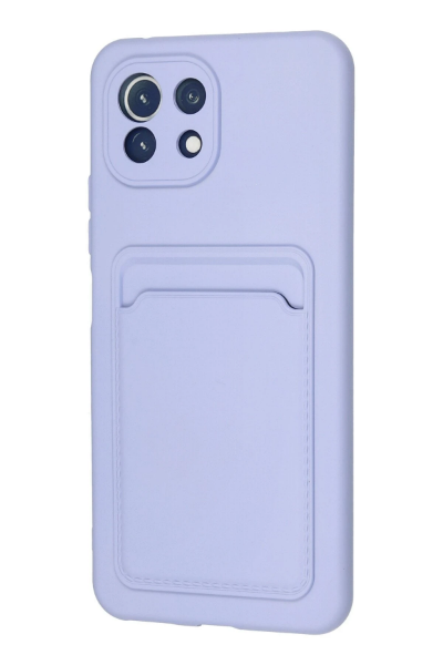 Newface Xiaomi Mİ 11 Lite Kılıf Kelvin Kartvizitli Silikon - Lila resmi