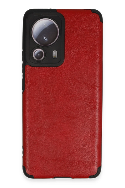 Newface Xiaomi Mi 13 Lite Kılıf Loop Deri Silikon - Kırmızı resmi