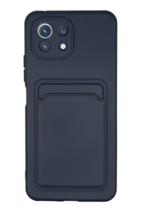 Newface Xiaomi Mİ 11 Lite Kılıf Kelvin Kartvizitli Silikon - Lacivert resmi