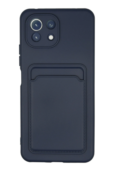 Newface Xiaomi Mİ 11 Lite Kılıf Kelvin Kartvizitli Silikon - Lacivert resmi