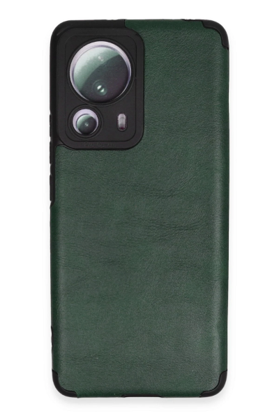 Newface Xiaomi Mi 13 Lite Kılıf Loop Deri Silikon - Yeşil resmi