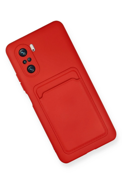 Newface Xiaomi Mi 11i Kılıf Kelvin Kartvizitli Silikon - Kırmızı resmi