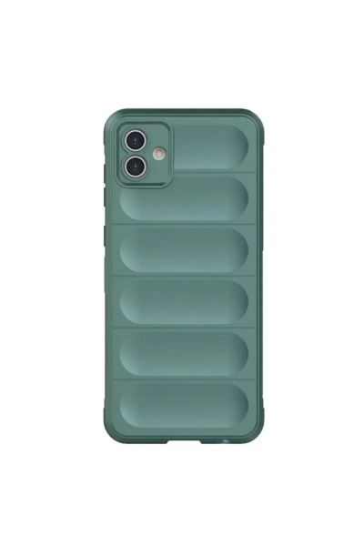 Newface Samsung Galaxy A06 Kılıf Optimum Silikon - Koyu Yeşil resmi