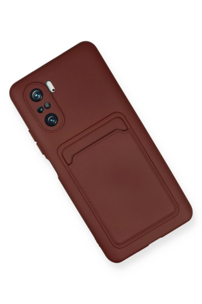 Newface Xiaomi Mi 11i Kılıf Kelvin Kartvizitli Silikon - Bordo resmi