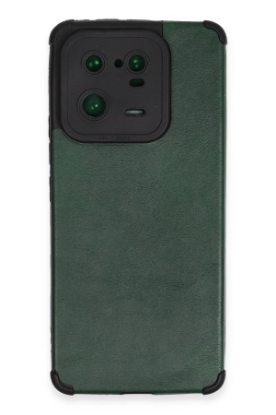 Newface Xiaomi Mi 13 Pro Kılıf Loop Deri Silikon - Yeşil resmi