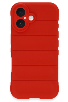 Newface iPhone 16 Kılıf Optimum Silikon - Kırmızı resmi