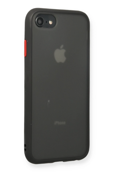 Newface iPhone 7 Kılıf Montreal Silikon Kapak - Siyah resmi