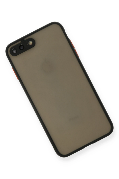 Newface iPhone 7 Plus Kılıf Montreal Silikon Kapak - Siyah resmi