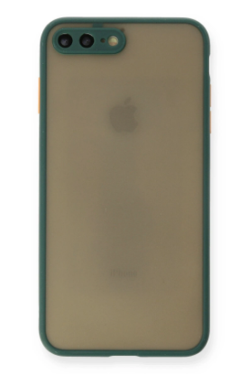 Newface iPhone 7 Plus Kılıf Montreal Silikon Kapak - Yeşil resmi