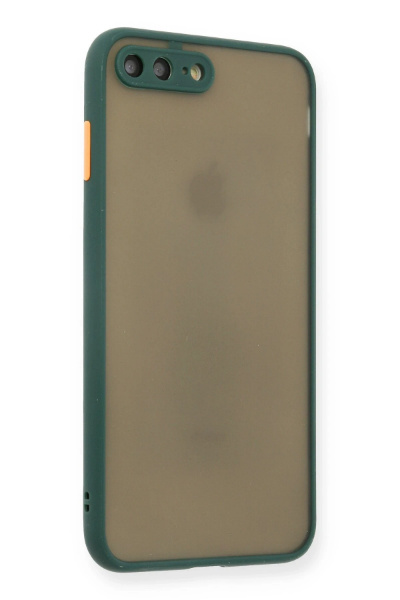 Newface iPhone 7 Plus Kılıf Montreal Silikon Kapak - Yeşil resmi