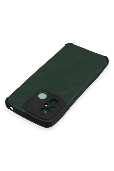 Newface Xiaomi Redmi 12C Kılıf Loop Deri Silikon - Yeşil resmi