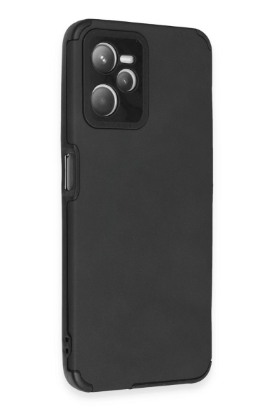 Newface Realme C35 Kılıf Loop Deri Silikon - Siyah resmi