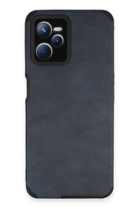 Newface Realme C35 Kılıf Loop Deri Silikon - Lacivert resmi