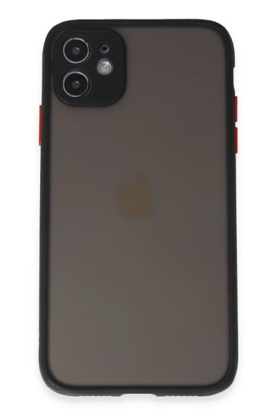 Newface iPhone 11 Kılıf Montreal Silikon Kapak - Siyah resmi