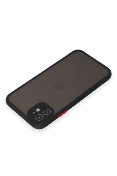 Newface iPhone 11 Kılıf Montreal Silikon Kapak - Siyah resmi