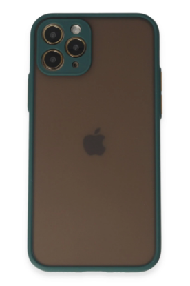 Newface iPhone 11 Pro Kılıf Montreal Silikon Kapak - Yeşil resmi