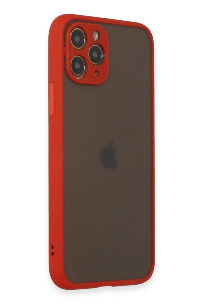 Newface iPhone 11 Pro Kılıf Montreal Silikon Kapak - Kırmızı resmi