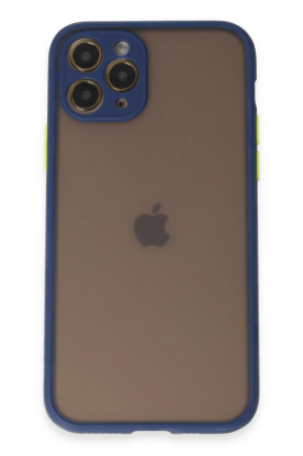 Newface iPhone 11 Pro Kılıf Montreal Silikon Kapak - Lacivert resmi