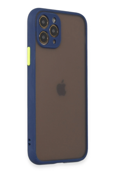 Newface iPhone 11 Pro Kılıf Montreal Silikon Kapak - Lacivert resmi