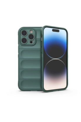 Newface iPhone 16 Pro Max Kılıf Optimum Silikon - Koyu Yeşil resmi