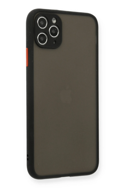 Newface iPhone 11 Pro Max Kılıf Montreal Silikon Kapak - Siyah resmi