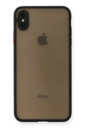 Newface iPhone X Kılıf Montreal Silikon Kapak - Siyah resmi
