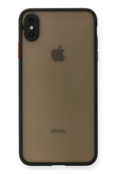 Newface iPhone X Kılıf Montreal Silikon Kapak - Siyah resmi