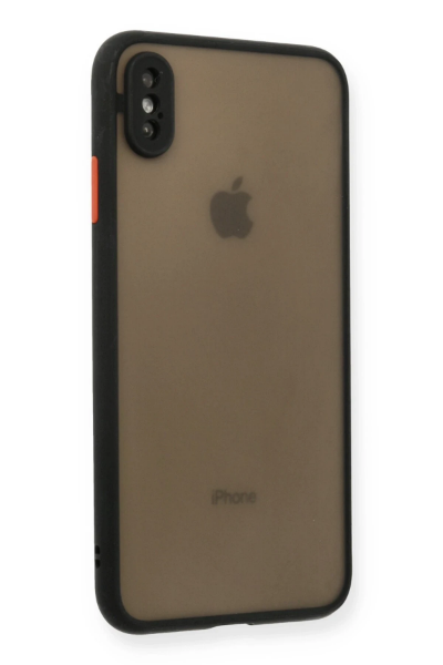 Newface iPhone X Kılıf Montreal Silikon Kapak - Siyah resmi